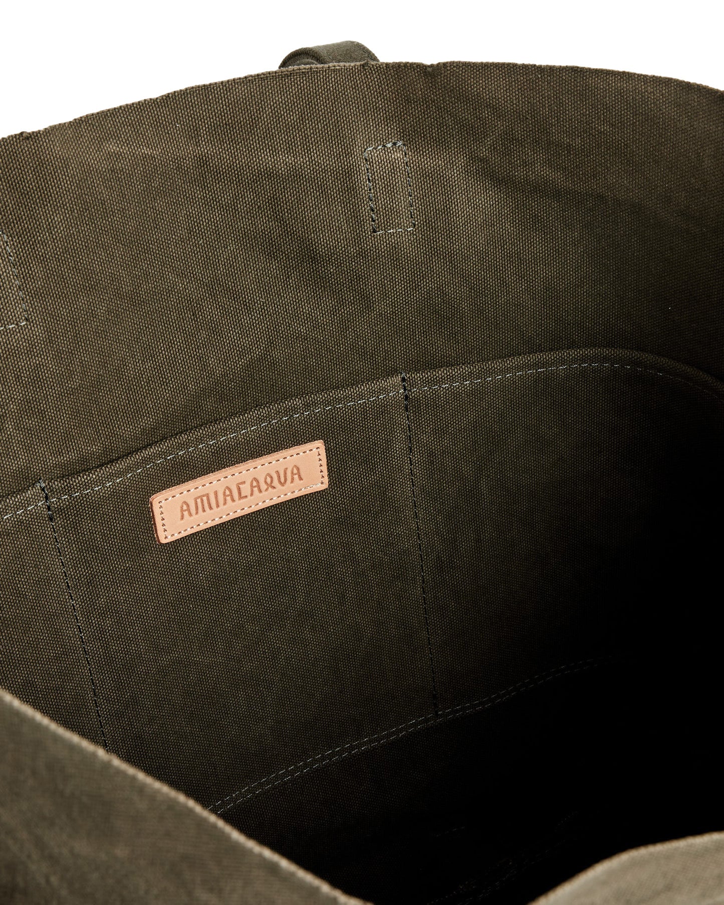 Washed Canvas 6 Pockets Tote Medium - Image 3