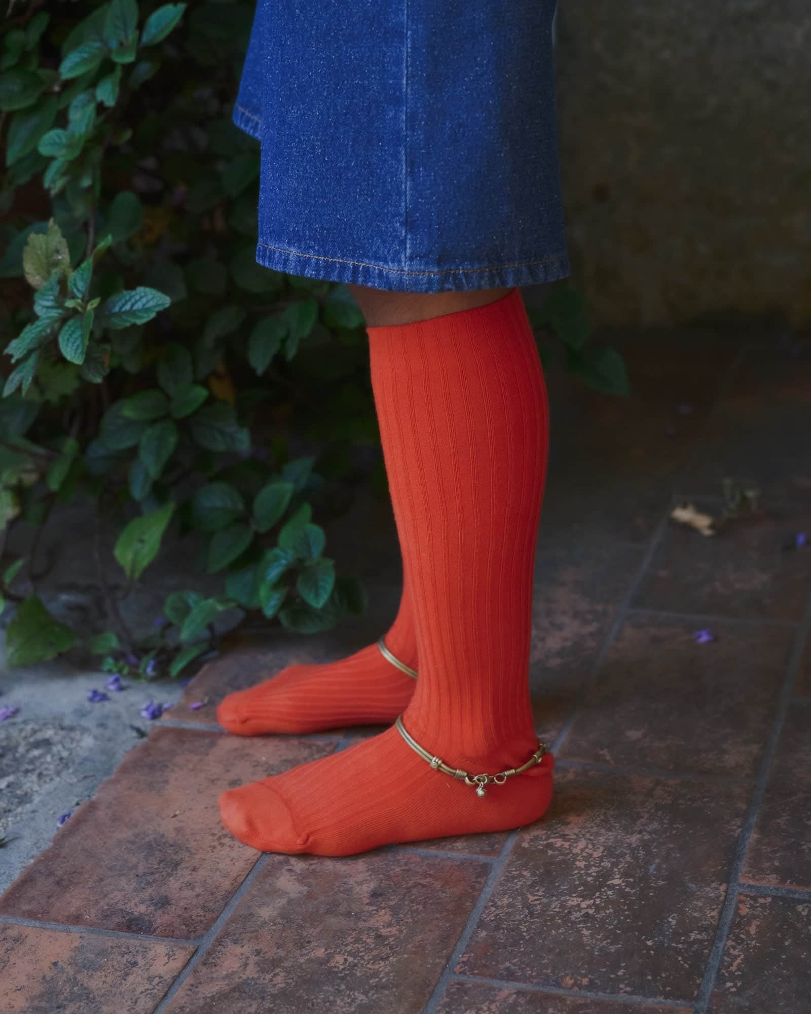 Rib Knee Socks - Image 3