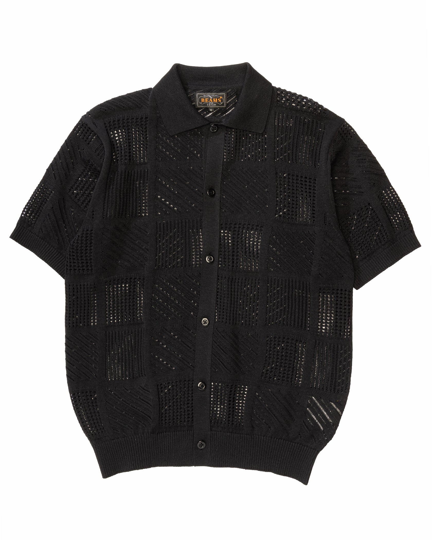 Full Button Polo Mesh Shirt - Image 3