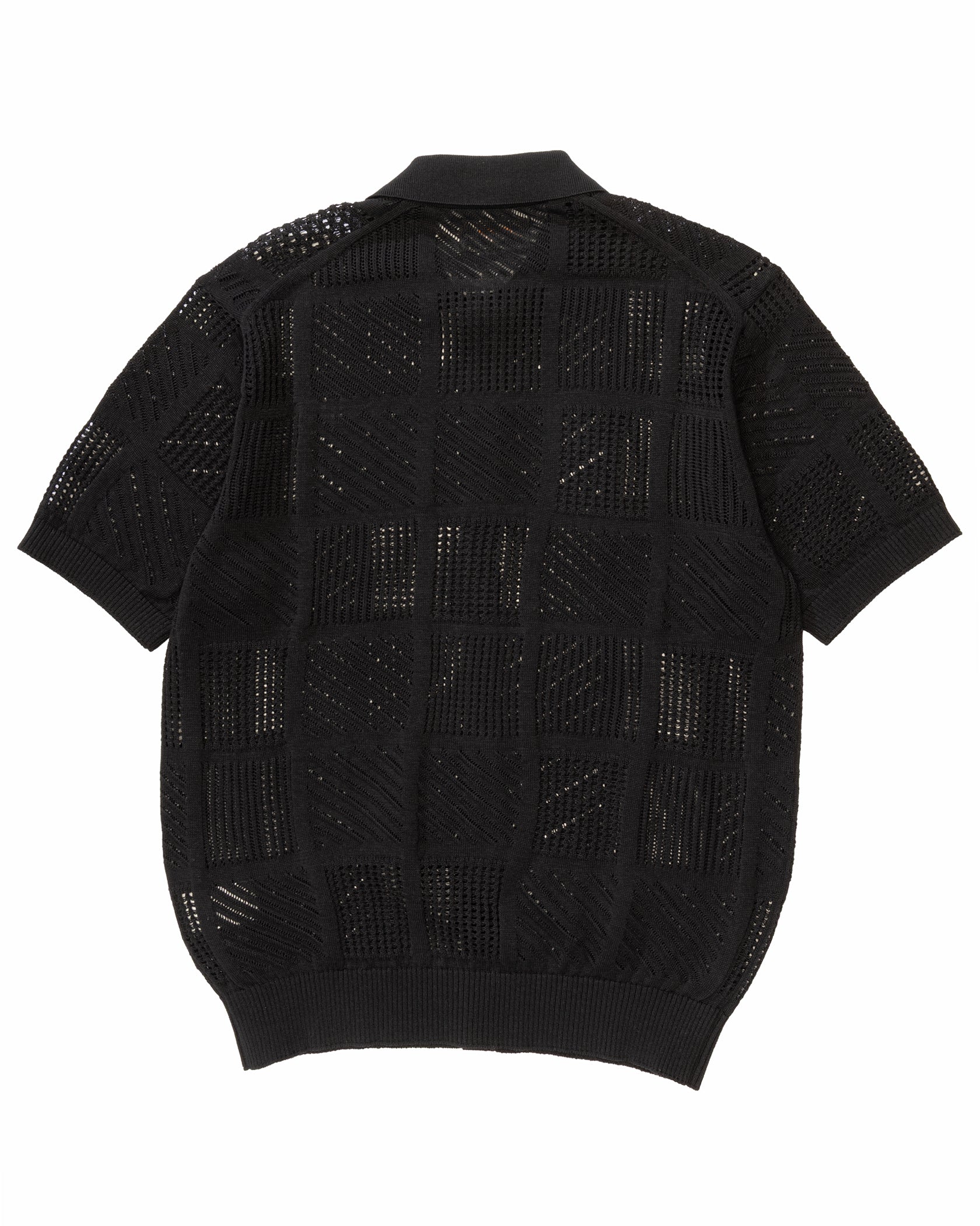 Full Button Polo Mesh Shirt - Image 4