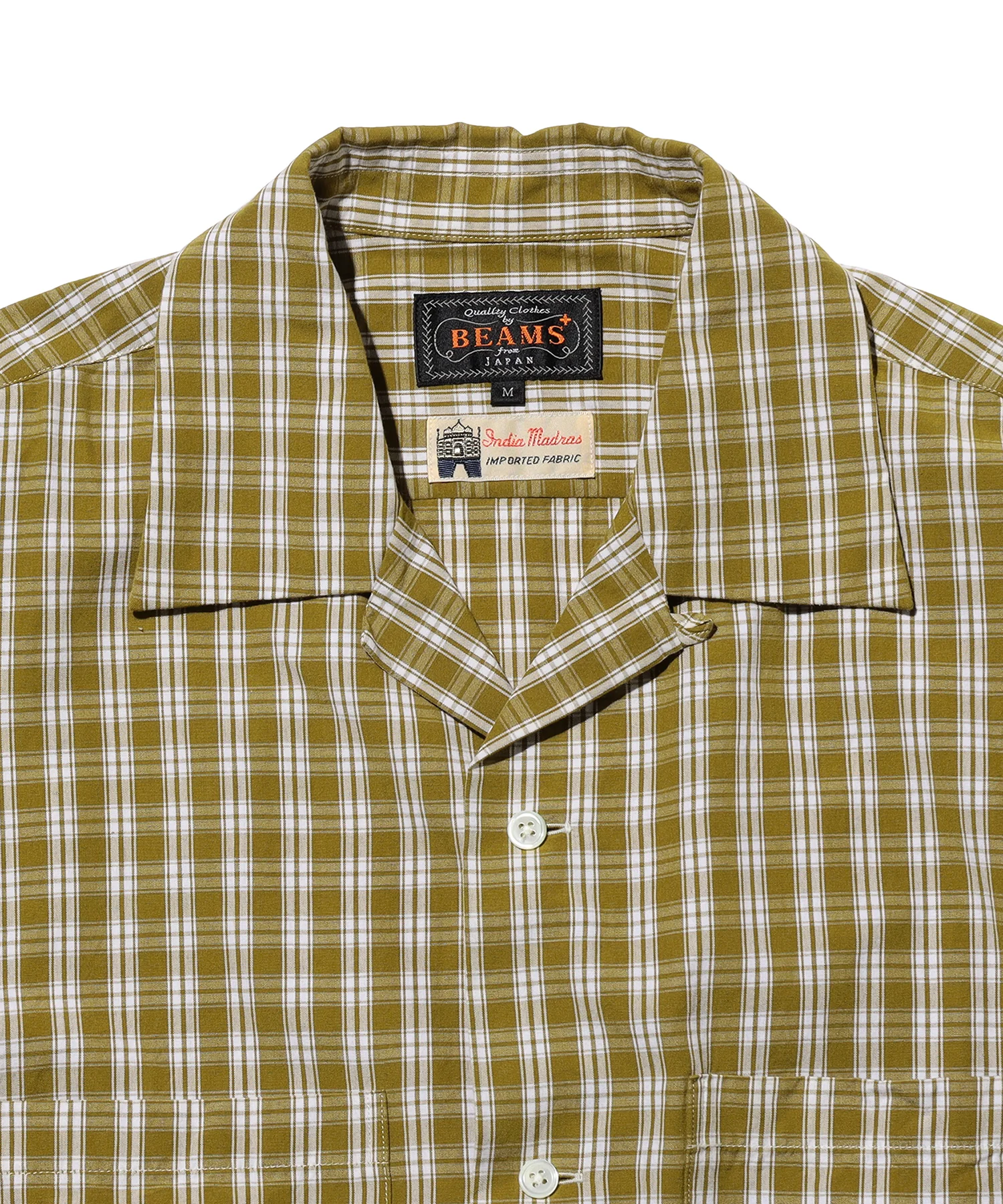 Open Collar 80/2 Madras Shirt - Image 3