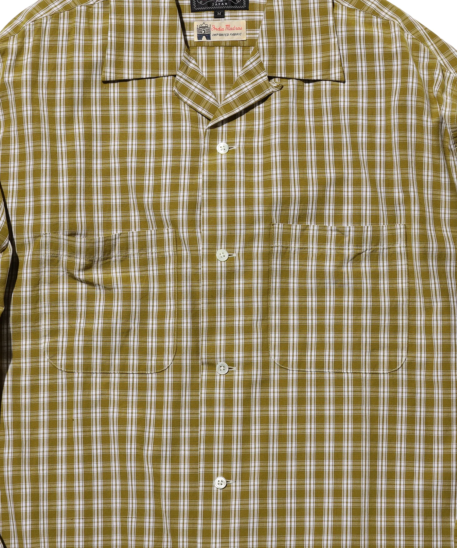 Open Collar 80/2 Madras Shirt - Image 4