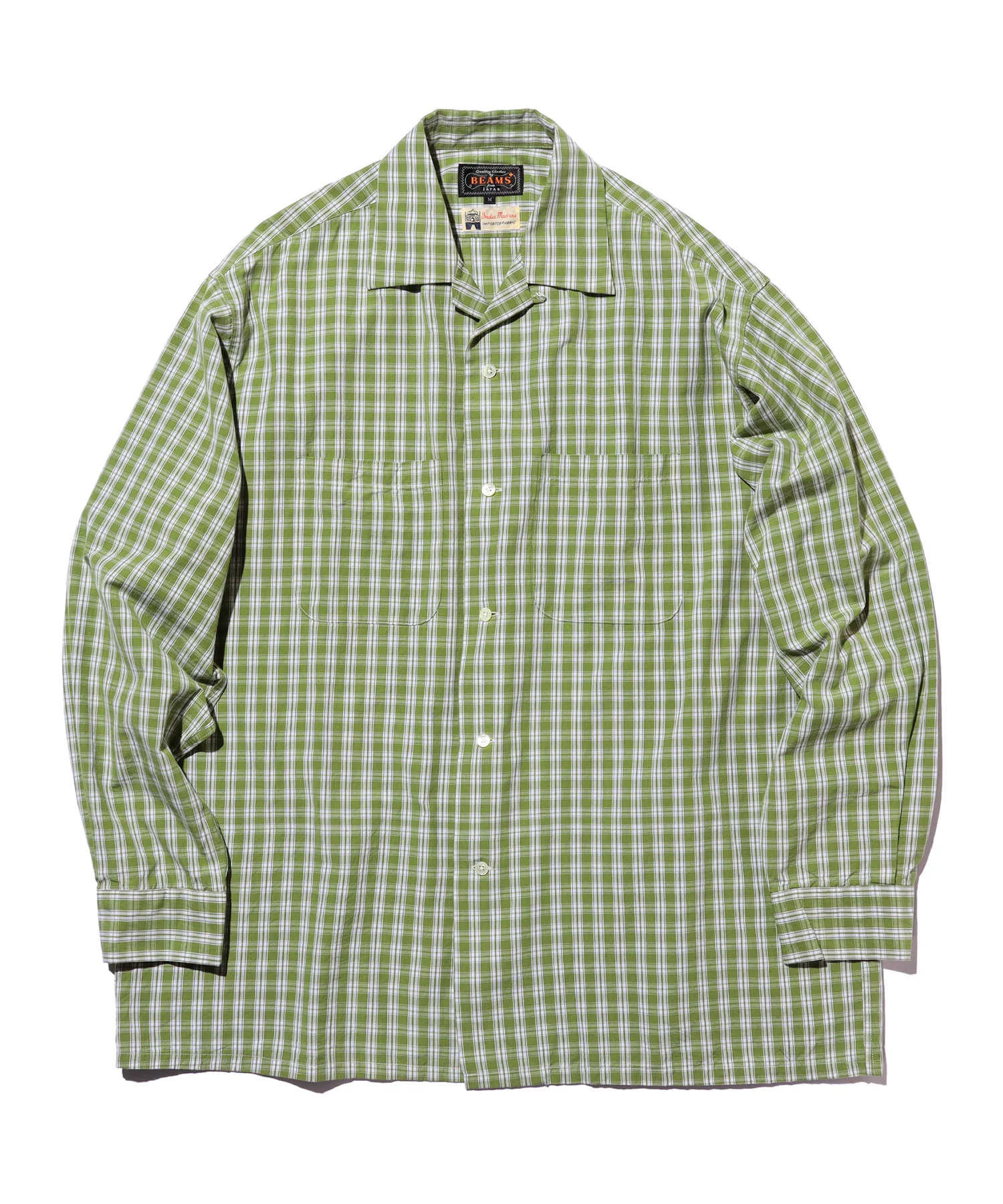 Open Collar 80/2 Madras Shirt - Image 7