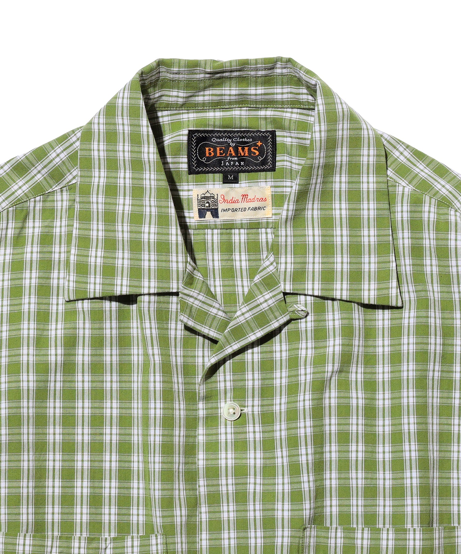 Open Collar 80/2 Madras Shirt - Image 9
