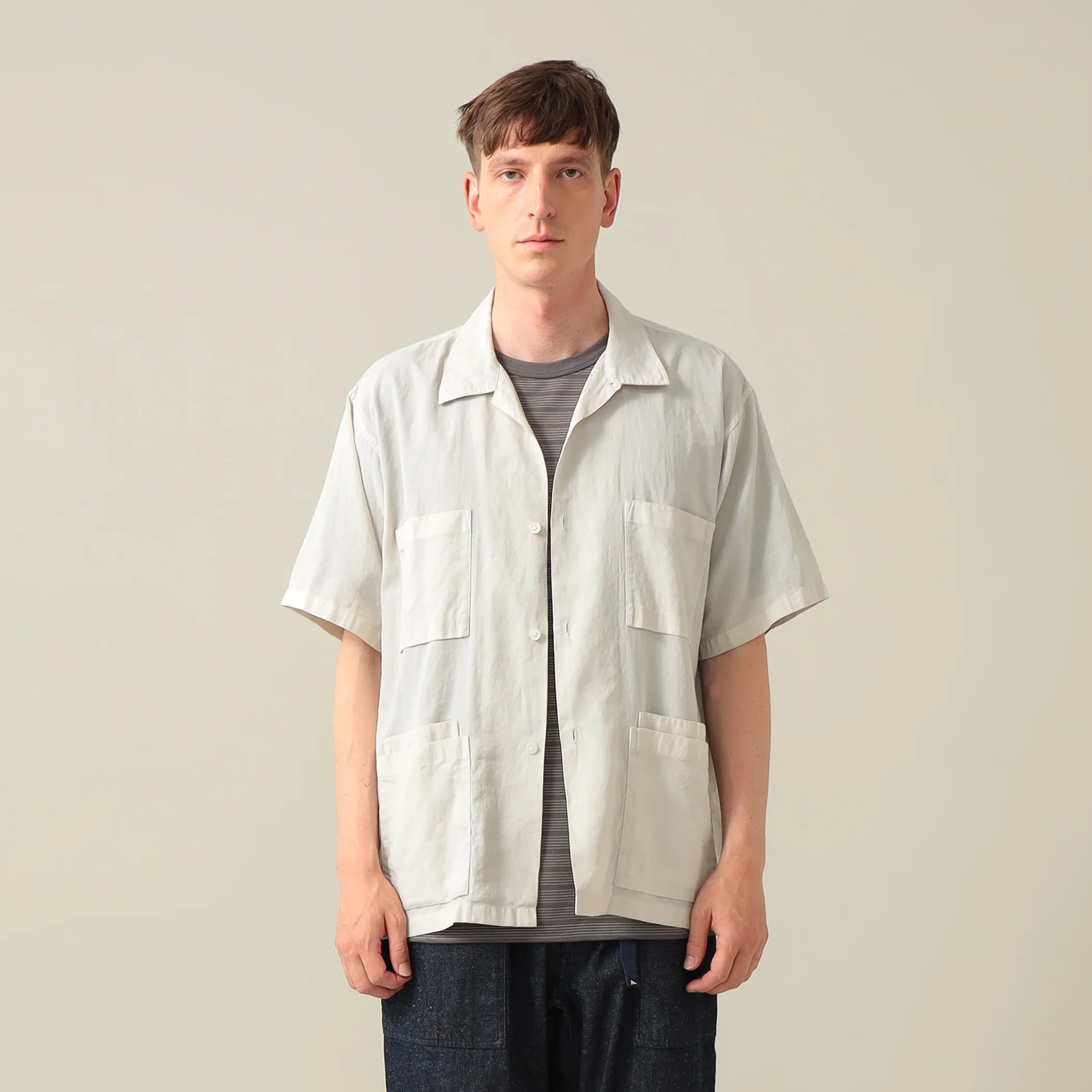 Amedeo Panama Cloth Short Sleeve Shirt - Image 4