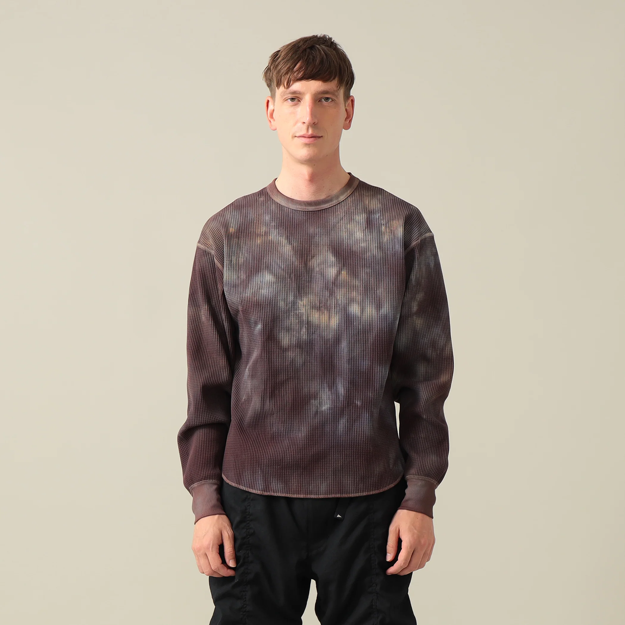 Connan Uneven Dyed Waffle Crew - Image 10