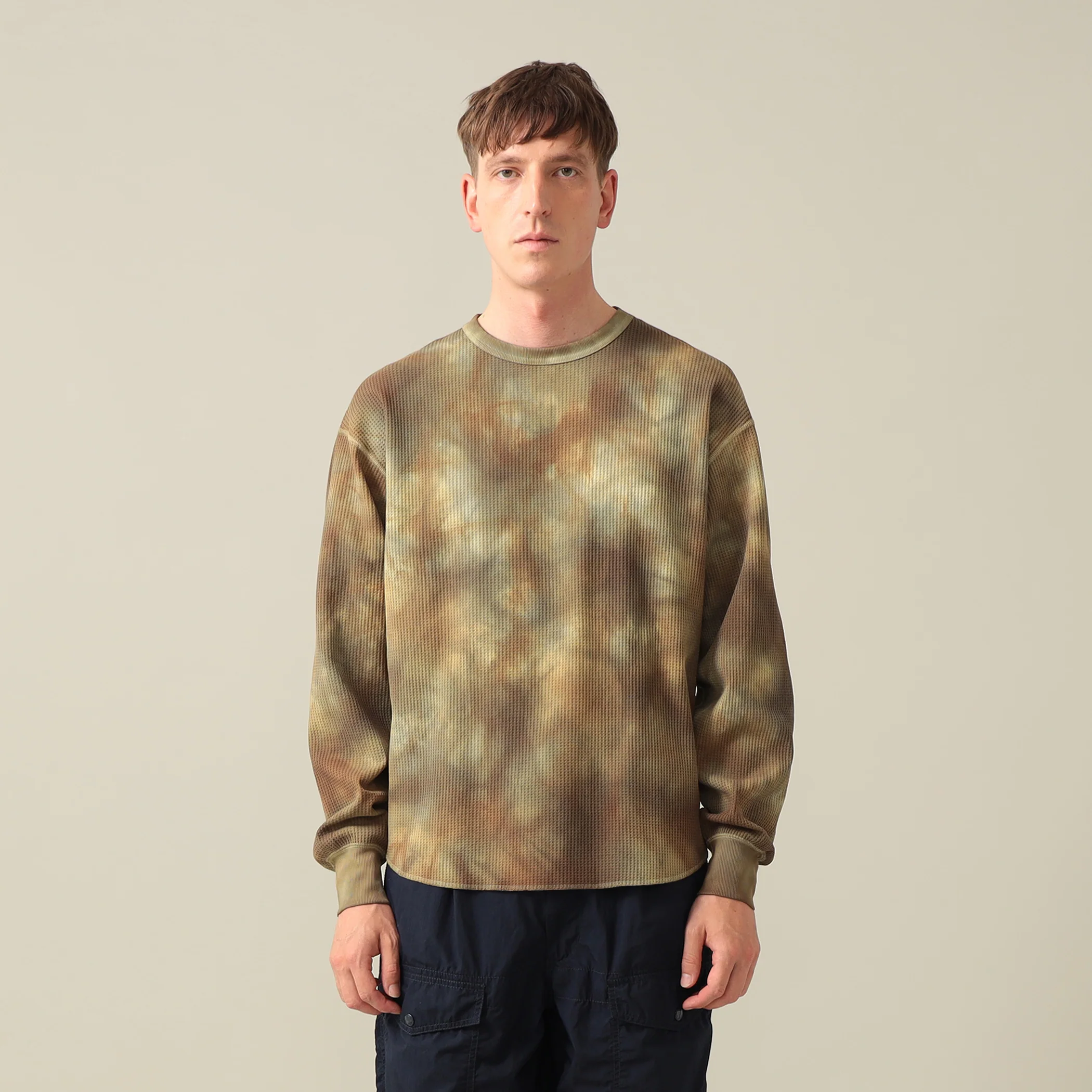 Connan Uneven Dyed Waffle Crew - Image 9