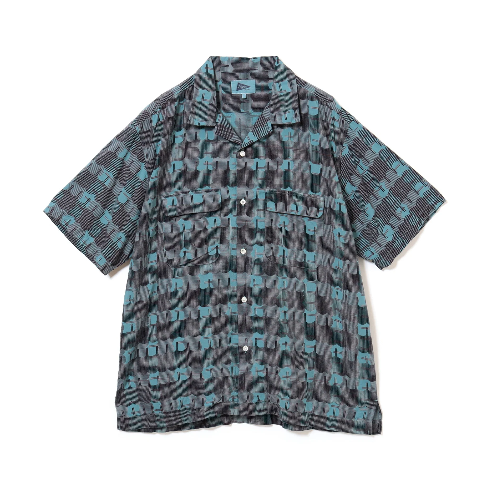 Sam Block Printed Short Sleeve Shirt - Image 8