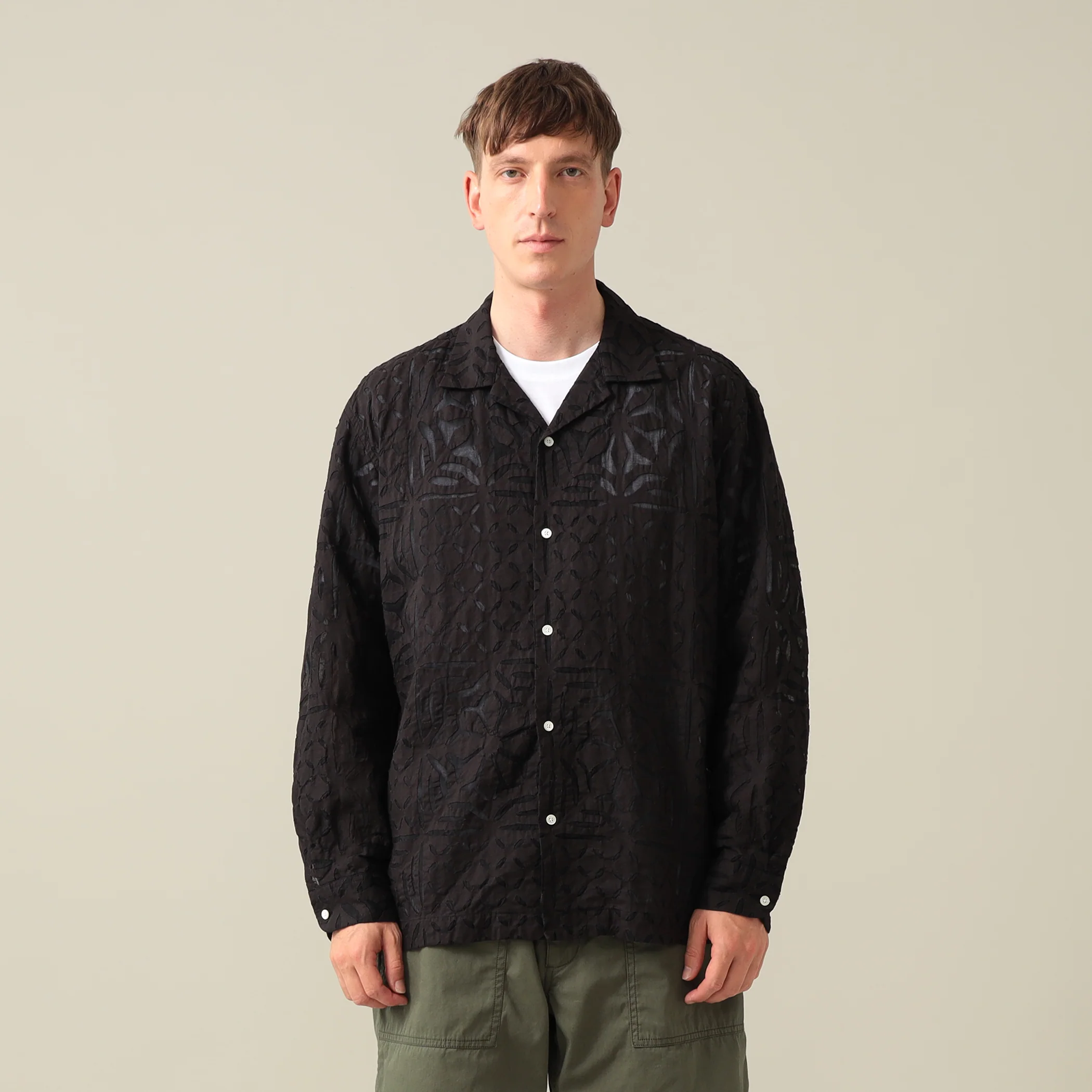 Vincent Long Sleeve Reverse Appliqué Shirt - Image 10