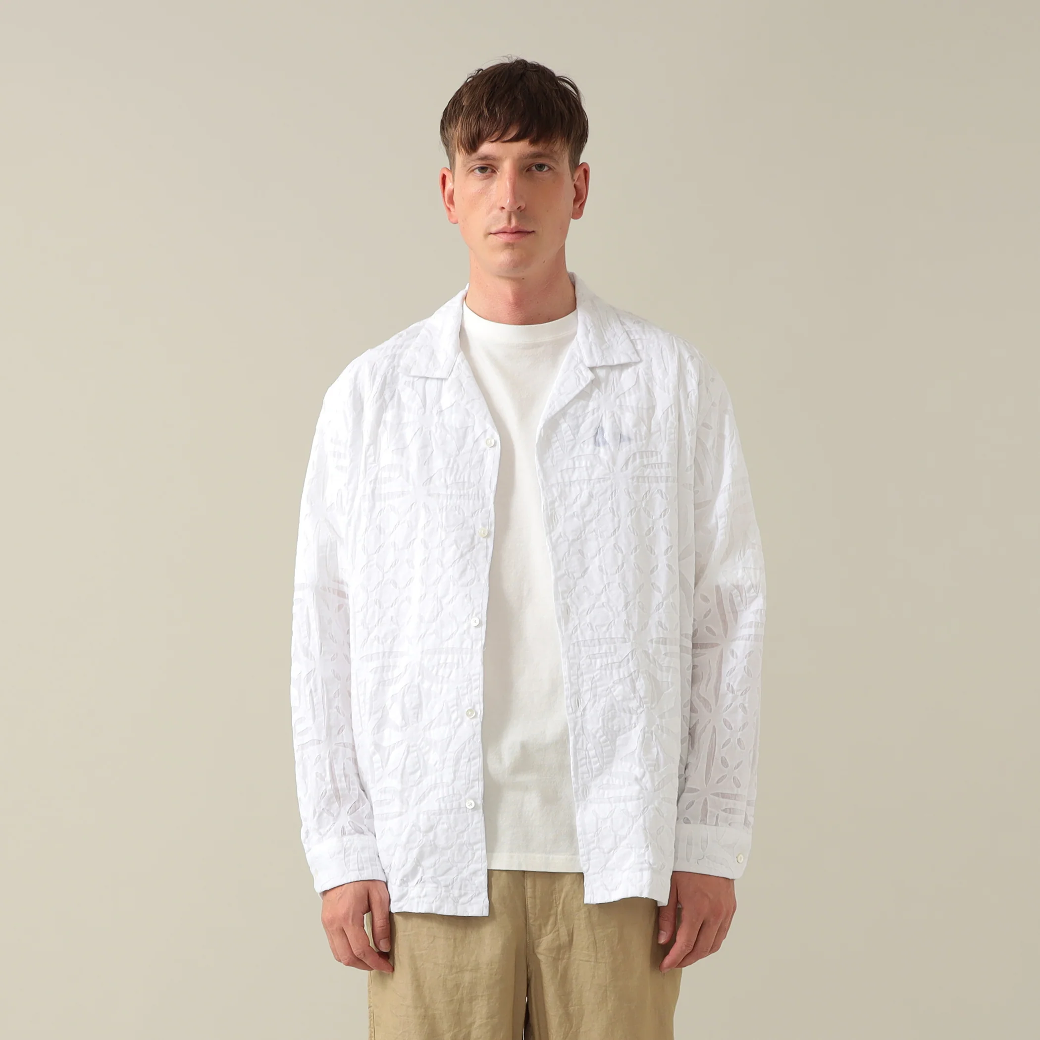 Vincent Long Sleeve Reverse Appliqué Shirt - Image 4