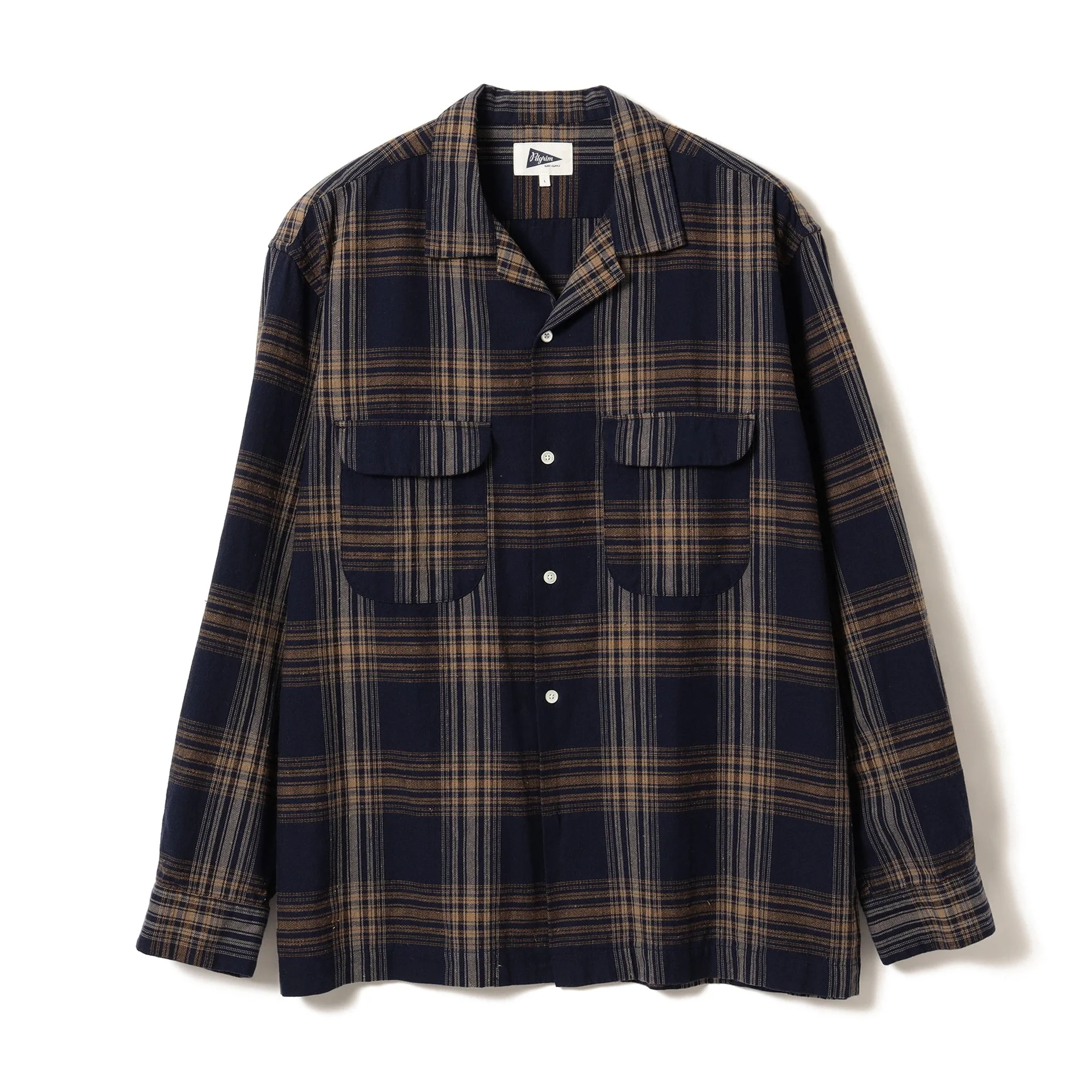 Vincent Nep Herringbone Plaid Shirt - Image 4