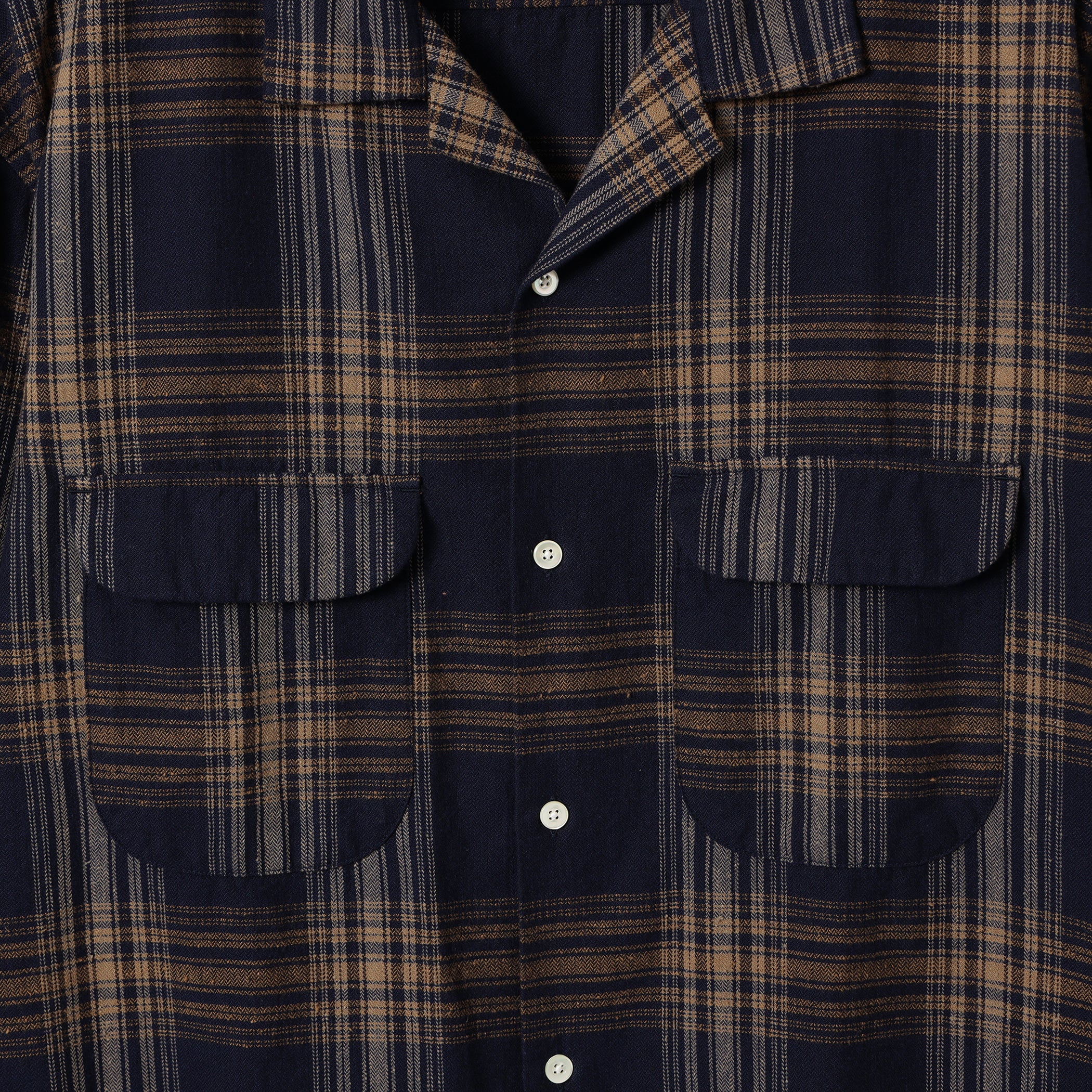 Vincent Nep Herringbone Plaid Shirt - Image 7