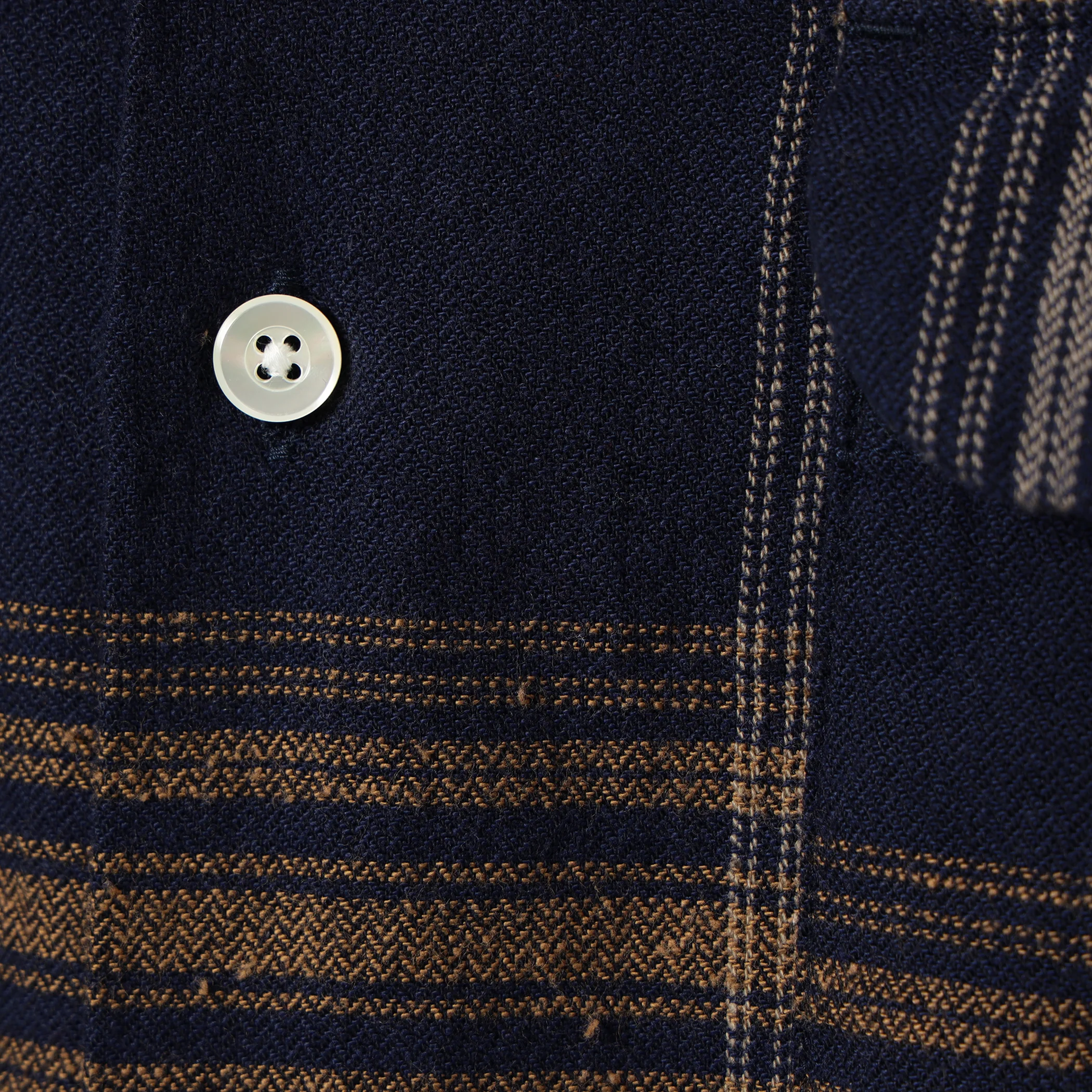 Vincent Nep Herringbone Plaid Shirt - Image 9